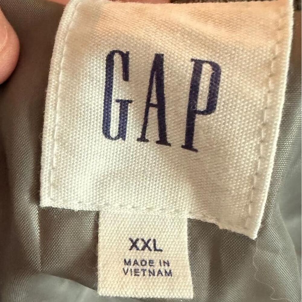 NWT Gap Heather Gray Cropped Puffer Jacket Women’s XXL Adjustable Bubble Hem - Picture 5 of 8